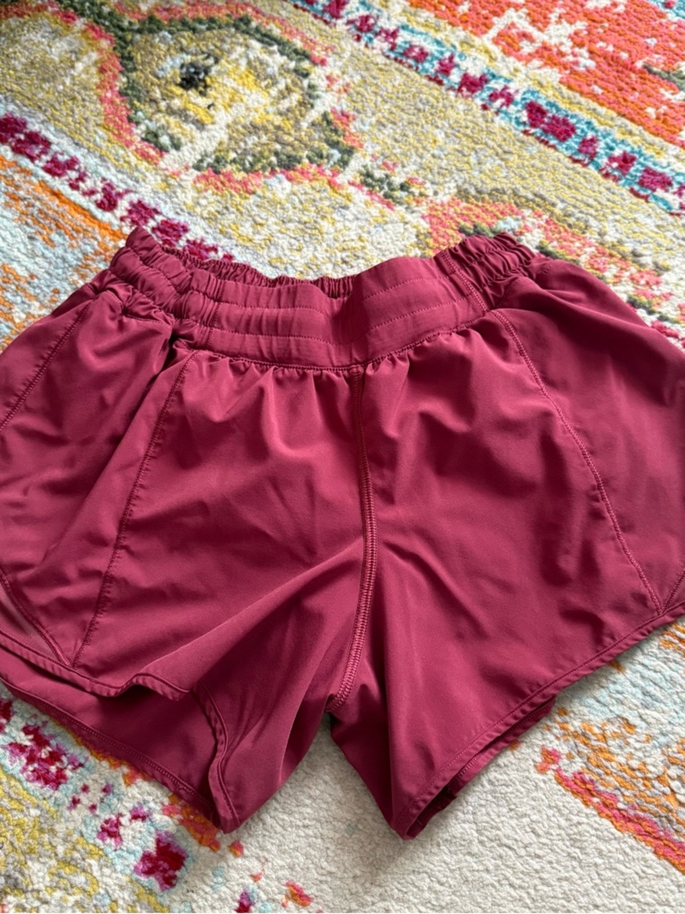 Crimson Lululemon Hotty Hot Shorts